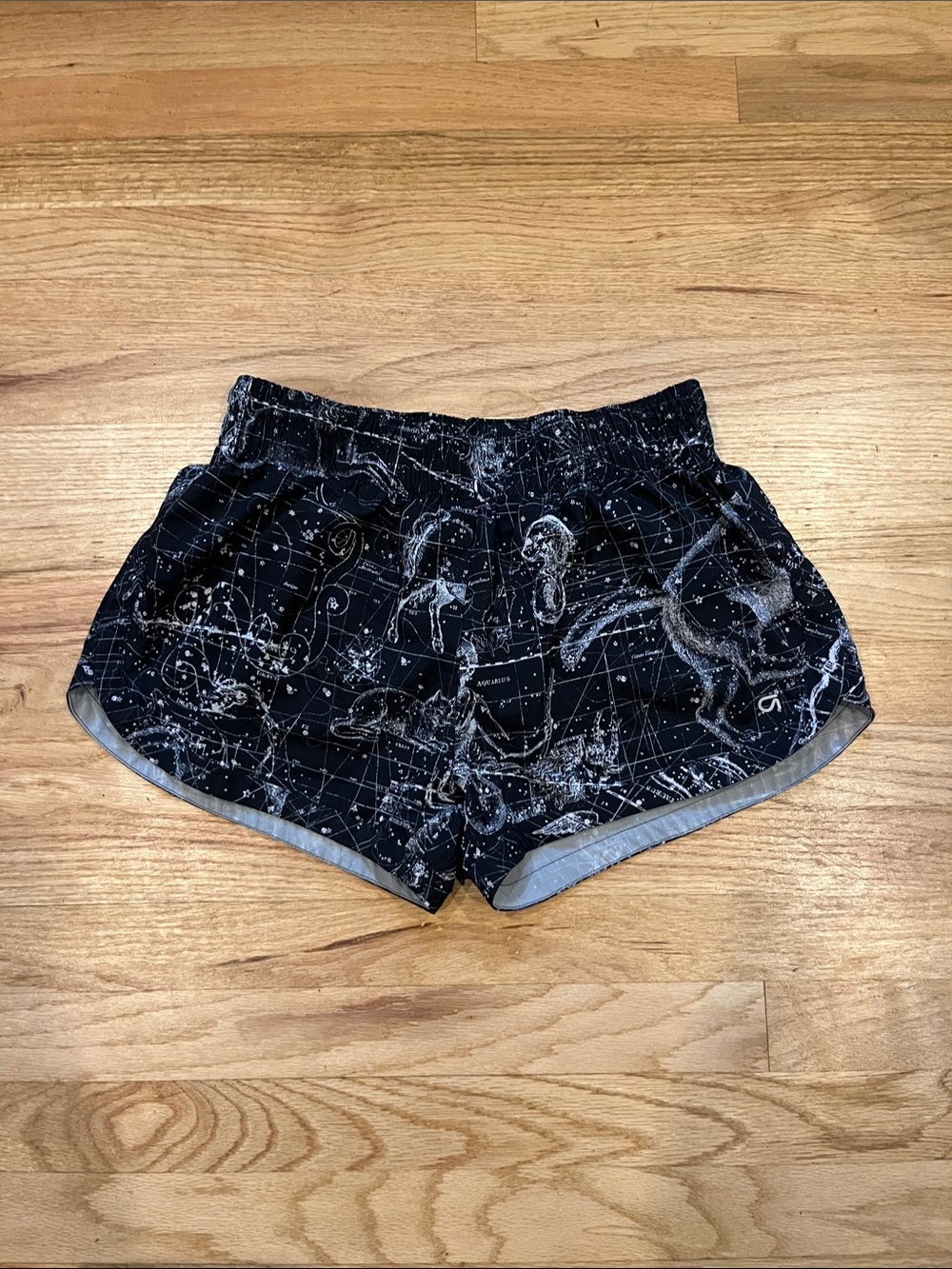 GAP Black Constellation-Print Women's Athletic Shorts